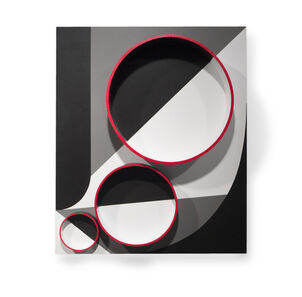 Philippe Vacher, ‘Trois cercles rouges 2’, 2016