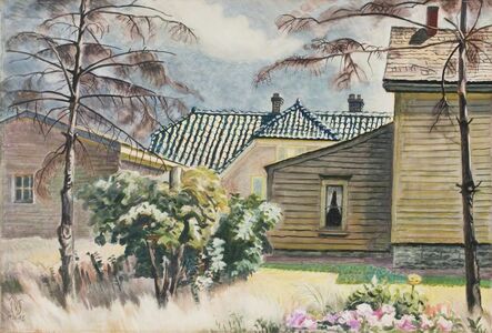 Charles Ephraim Burchfield, ‘Tile Roof (Gardenville)’, 1930-1943