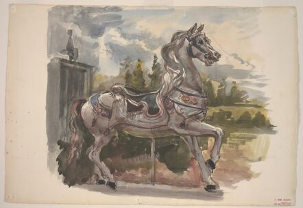 Reginald Marsh, ‘Untitled (Carousel Horse)’