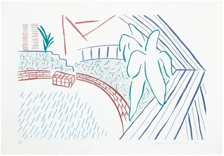 David Hockney, ‘My Pool and Terrace’, 1983