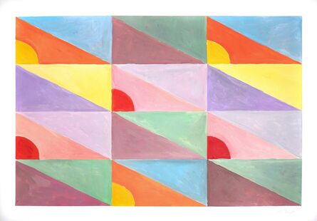 Natalia Roman, ‘Pastel Diagonal Tiled Floor’, 2022