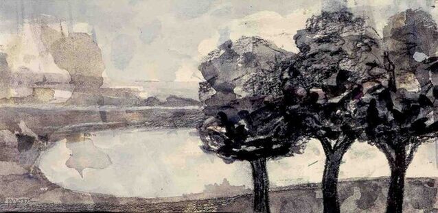 Henry Moore | Landscape with Three Trees (1980) | Available for Sale ...