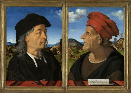 Piero di Cosimo, ‘Portraits of Giuliano and Francesco Giamberti da Sangallo’, 1482 -1485