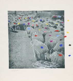 Menashe Kadishman, ‘SHEEP Portfolio, 3’, 1981