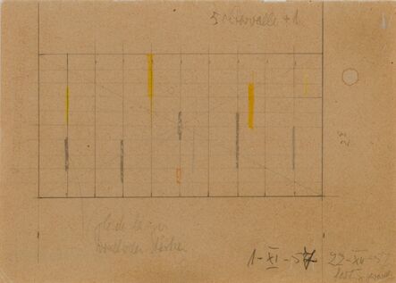 Friedrich Vordemberge-Gildewart, ‘Study for Composition No. 210 c. 1958 (D90)’, 1957-1958