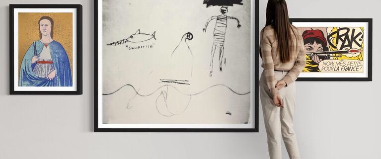 Basquiat x Warhol - Exhibition Poster: A Quatre Mains - Catawiki