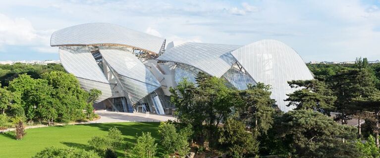 Paris, France - October 20, 2016: Louis Vuitton Foundation In The