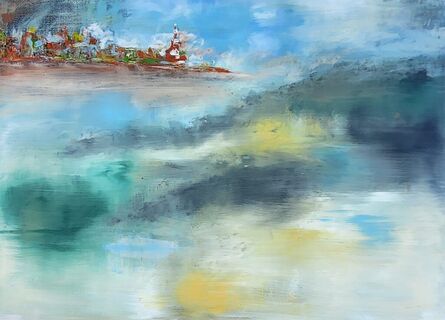 Harold Richter, ‘ Sea landscape, Sea Landscape painting on canvas, sea view, Turner Style’, 2021