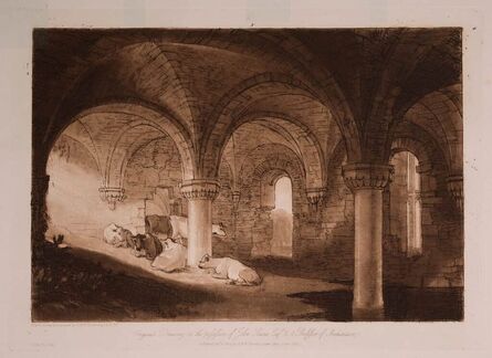 J. M. W. Turner, ‘The Crypt of Kirkstall Abbey’, 1812