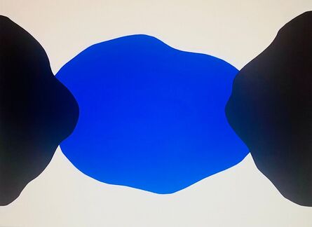 Nataliia Krykun, ‘Blue cloud - geometric abstract’, 2023