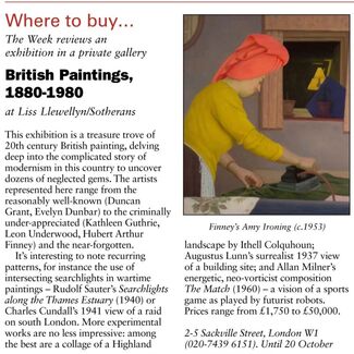 British Paintings 1880-1980, installation view