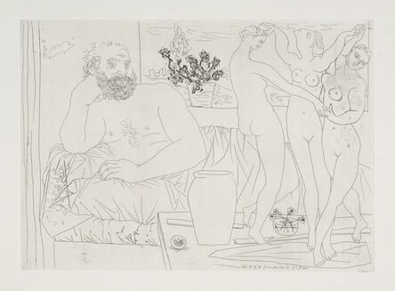 Pablo Picasso, ‘Sculpteur et Trois Danseuses Sculptees’, 1934