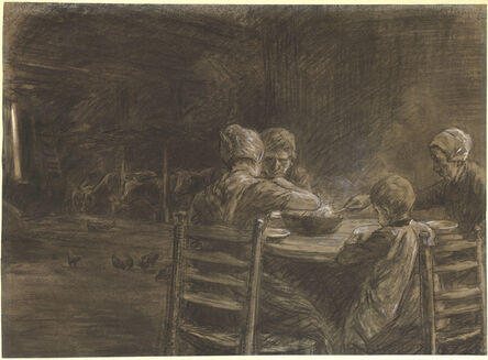 Max Liebermann, ‘East Frisian Peasants Eating Supper’, 1893