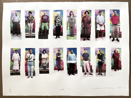 David Hockney, ‘112 L A Visitors - page 3 of Portfolio’, 1990-1991