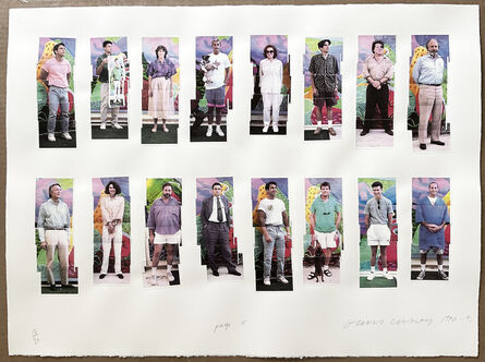 David Hockney, ‘112 L A Visitors - page 5 of Portfolio’, 1990-1991