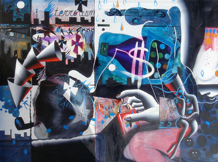 Mark Kostabi, ‘The Bad Poetry of the Grid’, 1987-1989