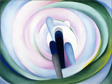 Georgia O’Keeffe, ‘Grey Blue & Black—Pink Circle’, 1929