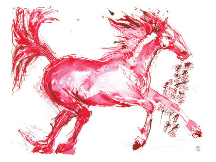 Wang Dalin, ‘Red Hare Horse II’, 2013