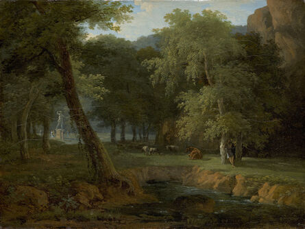 Jean-Victor Bertin (French, 1767-1842) Mountainous Landscape with Classical  Figures Auction Number 2704B Lot Number 339