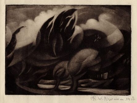 Christopher Richard Wynne Nevinson, ‘Wind’, 1918