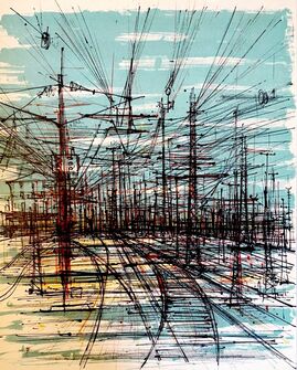 Jean Carzou, ‘La voie ferrée’, 1959