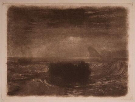 J. M. W. Turner, ‘Moonlight at Sea, the Needles’, ca. 1820