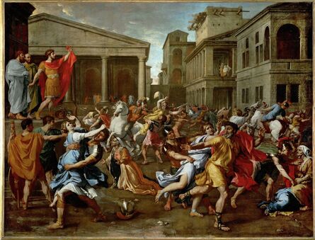 Nicolas Poussin, ‘The Rape of the Sabine Women’, 1637-1638