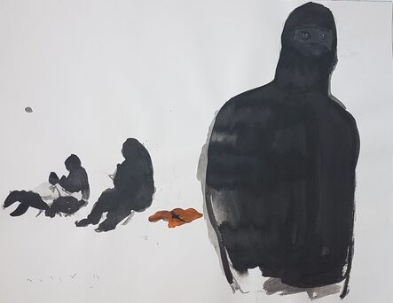 Didier Viodé, ‘Au nom du Gilet (silhouette noire)’, 2019