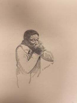 Reginald Gammon, ‘The Harmonica Player’, 1995