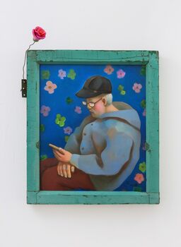 Chen Ke 陈可, ‘My Father Checking His Mobile Phone 看手机的爸爸’, 2018