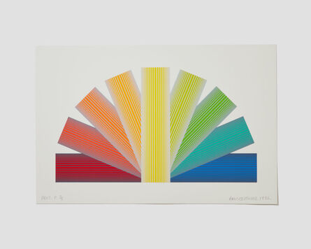 Richard Anuszkiewicz, ‘Grey Tinted Rainbow’, 1991