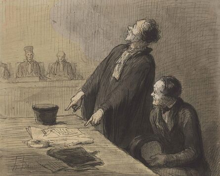 Honoré Daumier, ‘Le défenseur (The Defense Attorney)’