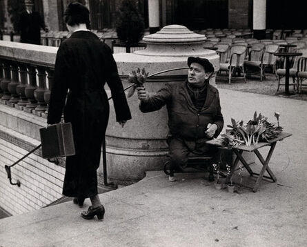 André Kertész, ‘Muguet seller, Champs Elysees, May 1st 1928’, 1928