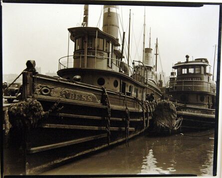 Berenice Abbott, ‘Tugboats, Pier 11, East River, Manhattan’, 1936