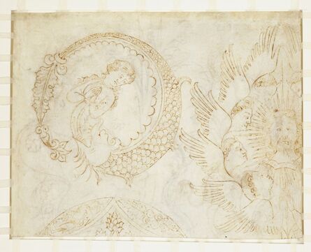 ‘Designs for Woven Silk and Embroidery (recto and verso)’, Late 14th century 