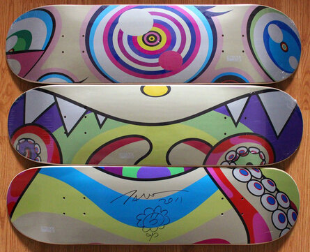 Takashi Murakami - Takashi Murakami Flowers Skateboard Deck (Murakami skateboard) sur France Takashi Murakami - Takashi Murakami Flowers Skateboard Deck (Murakami skateboard) sur France