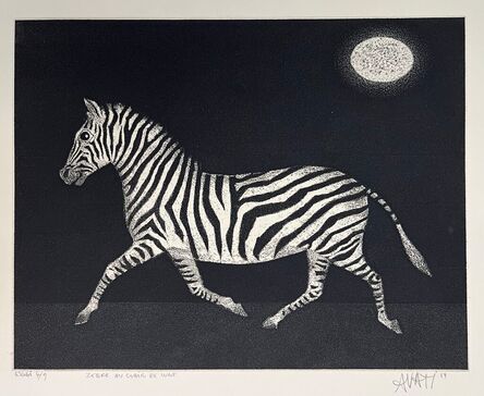Mario Avati, ‘Zebre au claire de lune’, 1959