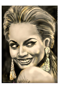 William J. Castello, ‘PORTRAIT OF BEYONCE, UNFRAMED’, 2024