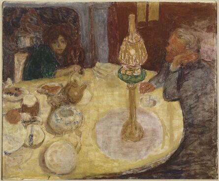 Pierre Bonnard, ‘La Soirée sous la lampe (Evening By Lamplight)’, 1921