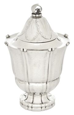 Georg Jensen, ‘Sterling Silver Tea Caddy, Model no. 4’, Dated 1921