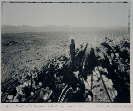 Mark Klett, ‘Self Portrait with Saguaro About My Same Age’, 1999