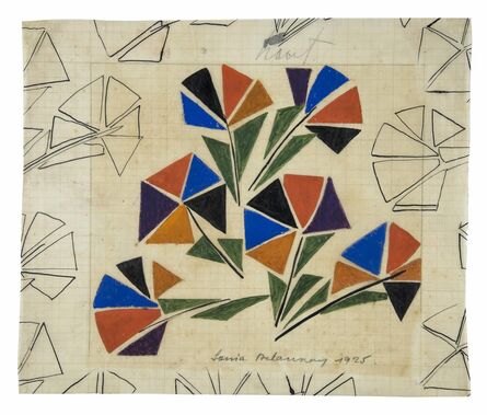 Sonia Delaunay, ‘Untitled (Motif pour un tissu / Design for fabric)’, 1925