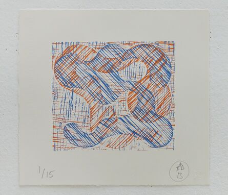 Richard Deacon, ‘1+1=10 Orange/Blue’, 2013