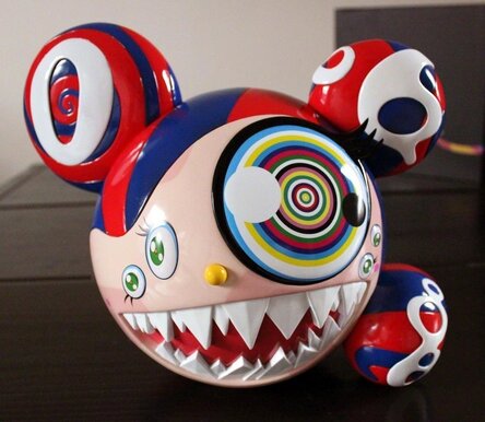 Mr Dob and Mushrooms WHITE- Takashi Murakami Superflat Museum Mr Dob and Mushrooms WHITE- Takashi Murakami Superflat Museum