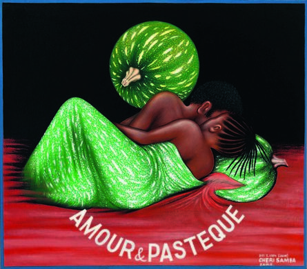 Chéri Samba, ‘Amour & Pastèque (Love & Watermelon)’, 1984