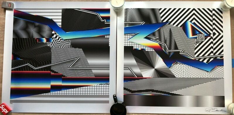 Felipe Pantone | BEYOND THE STREETS DIPTYCH (2019) | Available for Sale Artsy
