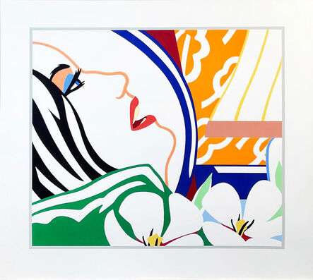 Tom Wesselmann, ‘Bedroom Face with Orange Wallpaper’, 1987