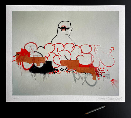 Póster lámina Banksy. Affe laugh now, butone day we'll be in charge por Póster lámina Banksy. Affe laugh now, butone day we'll be in charge por