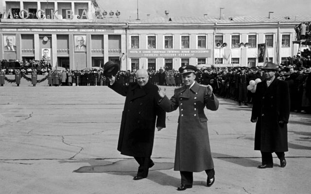 1963 USSR Soviet Russia N.Khrushchov & GAGARIN ERA Big Photo Album Book  MOSCOW
