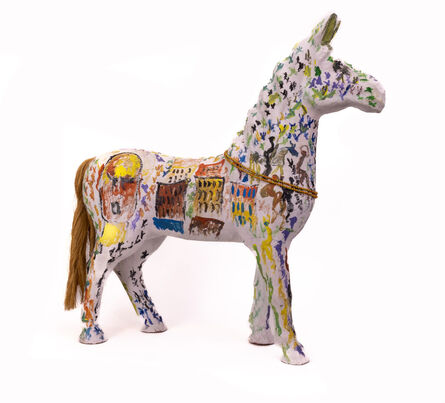 Purvis Young, ‘Purvis Young Large 38” Rare Horse Sculpture Signed Original Hand Painted Mixed Media’, Unknown